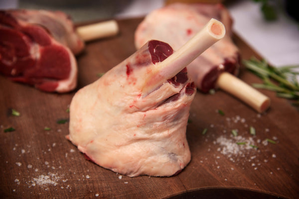 Braised Lamb Shanks with rosemary, and anchovy butter