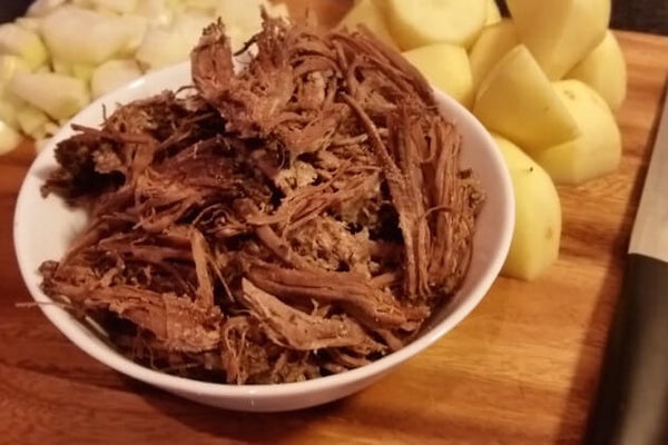 Leftover Pulled Pork Hash