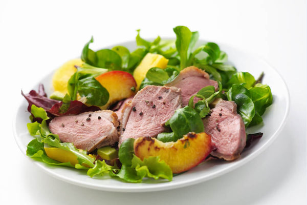 Gressingham duck breast fillets with a summer salad